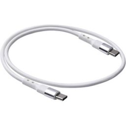 Akyga Câble USB USB 2.0 USB-C® mâle, USB-C® mâle 0.50 m blanc connecteur utilisable des deux cotés AK-USB-39