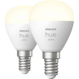 Philips Hue Jeu de 2 ampoules LED 871951435677100 CEE: G (A - G) Hue White Luster Doppelpack 2x470lm E14 11.4 W blanc chaud