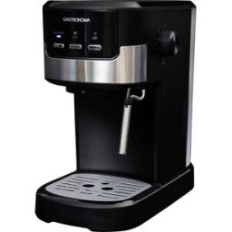 Gastronoma 18110002 Machine à expresso noir Nombre de tasse=2 avec embout de mousseur à lait, avec système de percolation à haute pression