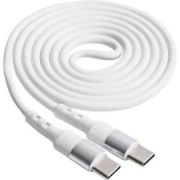 Akyga Câble USB USB 2.0 USB-C® mâle, USB-C® mâle 1.00 m blanc AK-USB-40