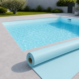 RENOLIT ALKORPLAN Liner PVC armé 150/100e Uni avec vernis Alkorplan 2000 Bleu clair