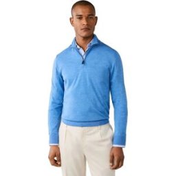 Hackett Pull à Demi-zip Hm7000205 Summer Blue M Homme