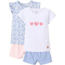 Zippy Pyjama à Manches Courtes 3107119801 2 Unités Mixed 4-5 Années Fille