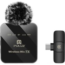 Puluz Microphone Sans Fil Pu648b Usb-c Black One Size unisex