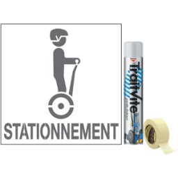 Kit Aérosols et Pochoir Stationnement gyroroue