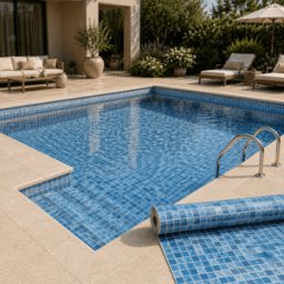 RENOLIT ALKORPLAN Liner PVC armé 150/100e verni Imprimé Alkorplan 3000