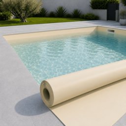 RENOLIT ALKORPLAN Liner PVC armé 150/100e Uni avec vernis Alkorplan 2000 Sable
