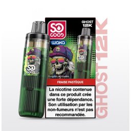 Puff So Good Ghost 12k Fraise Pastèque 18mg Nicotine (100% légale)
