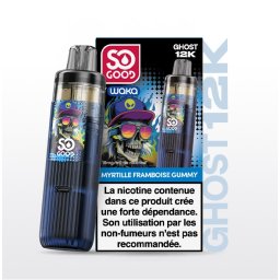 Puff So Good Ghost 12k Myrtille Framboise Gummy 18mg Nicotine (100% légale)