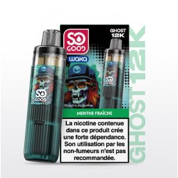 Puff So Good Ghost 12k Menthe Fraîche 18mg Nicotine (100% légale)