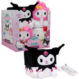 Hello Kitty and Friends HELLO KITTY Hello Kitty, Peluche Cubeez, 10 cm3, Modèle Kuromi, Pour les enfants dès la naissance, HKT202