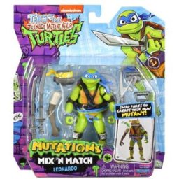 Giochi Preziosi Figurine articulée 12 cm Tortues Ninja mutations Mix & Match - Leonardo