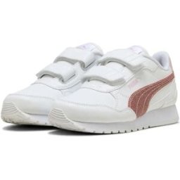 Puma Baskets Sans Lacets St Runner V4 Sl Glitter V Ps Puma White / Copper Rose / Rose Mauve EU 35 Fille