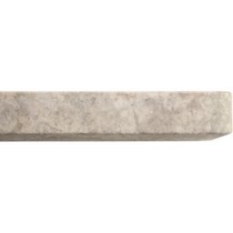 Ensemble meuble-lavabo Duravit Collection One D4800800 140x45x90cm, avec console et support de console, en travertin gris poli