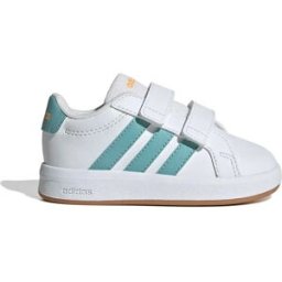 Adidas Baskets Pour Bébé Grand Court 3.0 Ftwr White / Mint Ton / Lucid Tangerine EU 25 Garçon,Fille