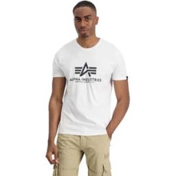 Alpha Industries T-shirt à Manches Courtes Basic 2 Unités Black / White S Homme