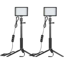 Neewer Kit Zc-10s Deux Lampes Led + Filtres + Trépieds Lumière De Studio Black One Size unisex