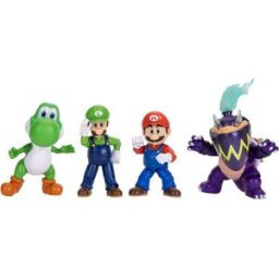 Jakks Pacific Multipack De Figurines Nintendo Super Mario Galaxy 13 Cm 4 Unités Multicolor One Size unisex