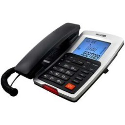 Maxcom Téléphone Fixe Kxt709 Lcd Black / Silver One Size unisex