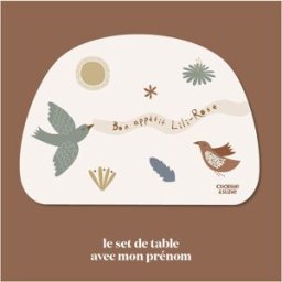 Charlie et Suzie Set de table Lili Rose personnalisable