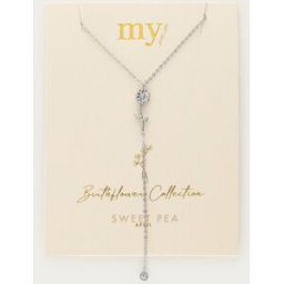 Collier à pendentif et strass Birth Flower My Jewellery Argenté/Doré M femme