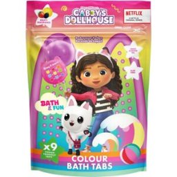 Gabby's Dollhouse Colour Bath Tabs tablettes colorées pétillantes pour le bain 3y+ 9x16 g