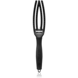 Olivia Garden Fingerbrush Boar & Nylon brosse à cheveux aux fibres de nylon et poils de sanglier Full Black S 1 pcs