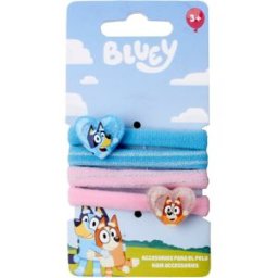 Disney Bluey Hair Accessories élastiques à cheveux pour enfant 4 pcs