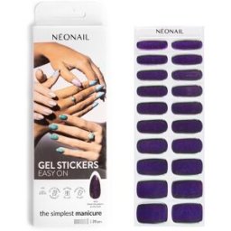 NEONAIL Easy On Gel Stickers Autocollants pour ongles avec une lampe UV/LED teinte M02 20 pcs