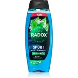 Radox Mineral Therapy gel de douche pour homme maxi Mint & Sea Salt 450 ml