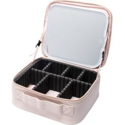 Notino Beauty Box With LED Mirror coffret cosmétique avec miroir LED Pink 1 pcs