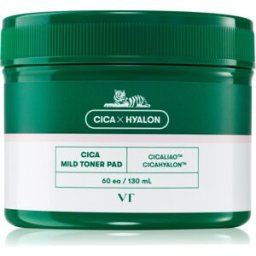 VT Cosmetics Cica Mild Toner Pad disques exfoliants visage avec effets apaisants 60 pcs