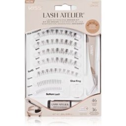 Kiss Lash Atelier Desing Kit faux-cils en touffe à coller avec colle incluse 01 1 pcs