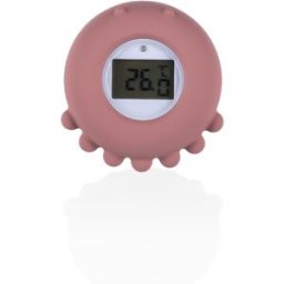 Zopa Silicone Digital Thermometer 2in1 thermomètre digital conçu pour les baignoires Old Pink 1 pcs