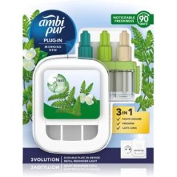 AmbiPur 3volution Morning Dew diffuseur électrique de parfum d'ambiance avec recharge 20 ml