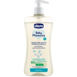 Chicco Baby Moments shampoing doux enfant pour cheveux et corps 500 ml
