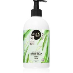 Organic Shop Organic Aloe & Milk savon liquide traitant pour les mains 500 ml
