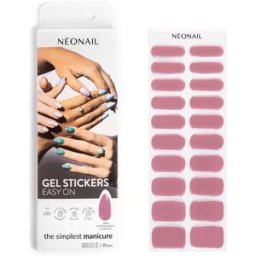 NEONAIL Easy On Gel Stickers Autocollants pour ongles avec une lampe UV/LED teinte M08 20 pcs