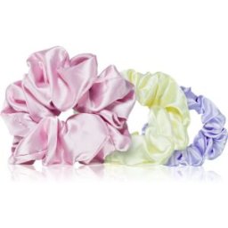 BrushArt Daisy Dreams Satin Scrunchies Set élastiques à cheveux 3 pcs