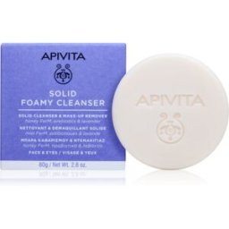 Apivita Cleansing Solid Foamy Cleanser savon nettoyant solide pour un effet naturel 80 g