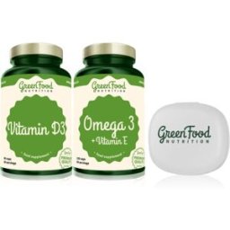 GreenFood Nutrition Omega 3 with Vitamin E + Vitamin D3 ensemble pour renforcer le fonctionnement du système nerveux