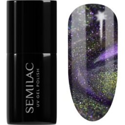 Semilac UV Hybrid Galaxy Flash vernis à ongles gel lampe UV/LED teinte 825 Cyber Violet 7 ml
