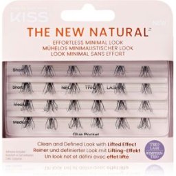 Kiss The New Natural Effortless Minimal Look faux-cils individuels sans nœud Trio 01 24 pcs