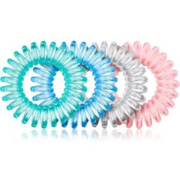 BrushArt Hair Rings élastiques à cheveux Clear Mix 4 pcs