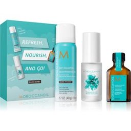 Moroccanoil Refresh, Nourish, and Go! (Dark Tones) ensemble pour cheveux foncés pour femme