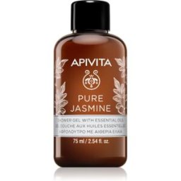 Apivita Pure Jasmine Shower Gel gel douche hydratant aux huiles essentielles 75 ml