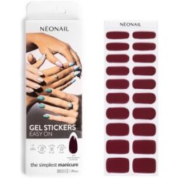 NEONAIL Easy On Gel Stickers Autocollants pour ongles avec une lampe UV/LED teinte M05 20 pcs