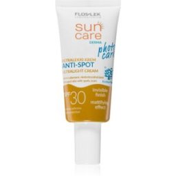 FlosLek Laboratorium Sun Care Derma Photo Care crème légère protectrice visage pour peaux à imperfections SPF 30 30 ml