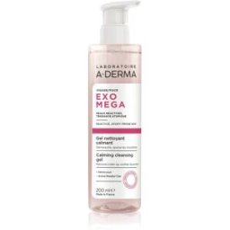 A-Derma Exomega Calming Cleansing Gel gel démaquillant et nettoyant avec effets apaisants 200 ml