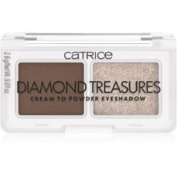 Catrice Diamond Treasures duo de fards à paupières teinte 01 Hazel Spark 2.8 g